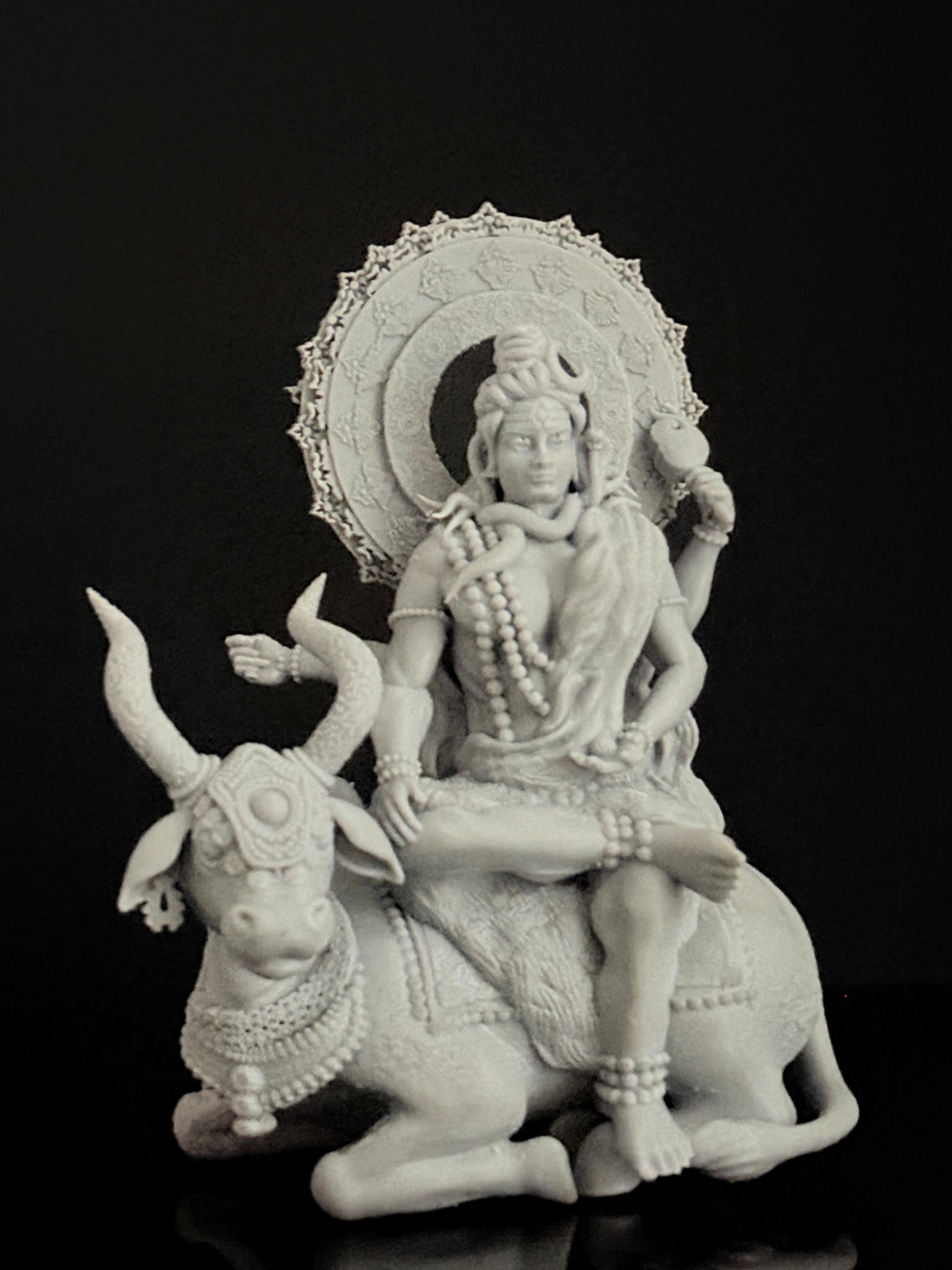 Shiva on Nandi — resin 3D print